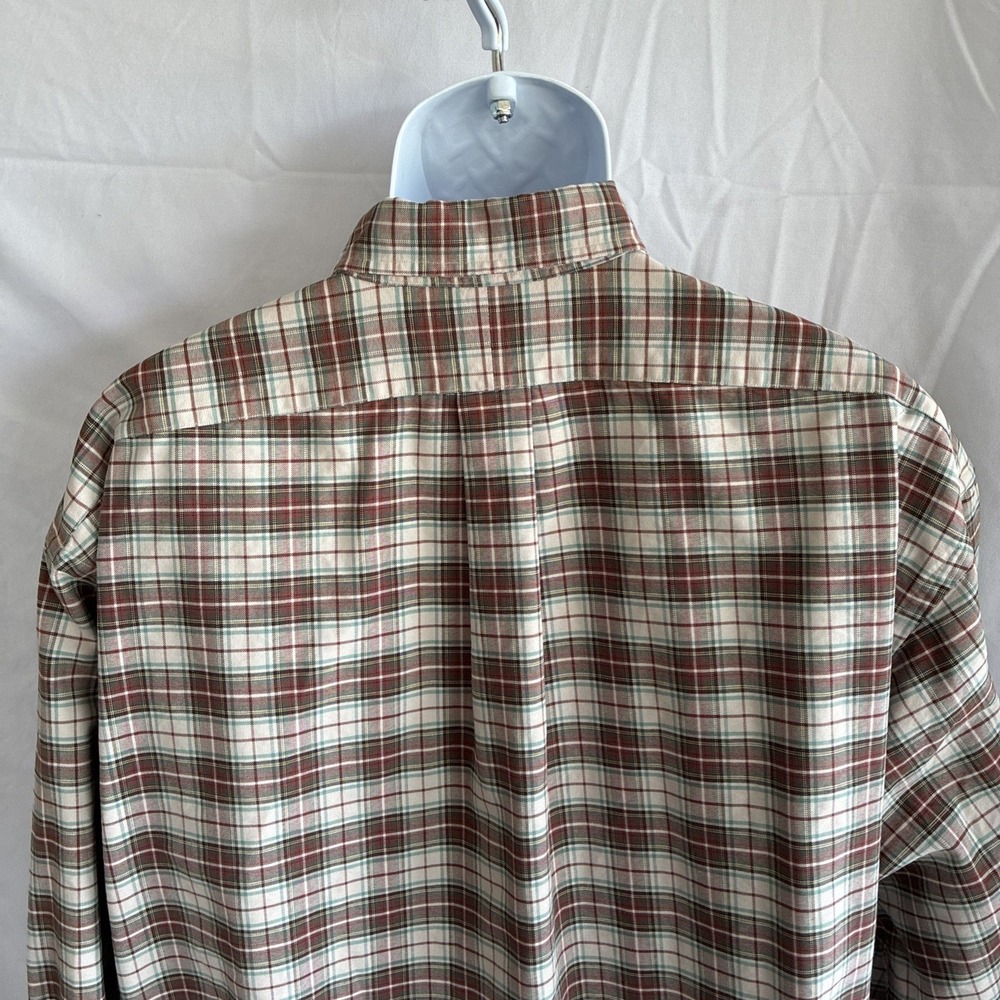 Men's 4XL Ralph Lauren Beige Label Big Shirt XL Plaid Pony 90s Distressed Read - Picture 16 of 16